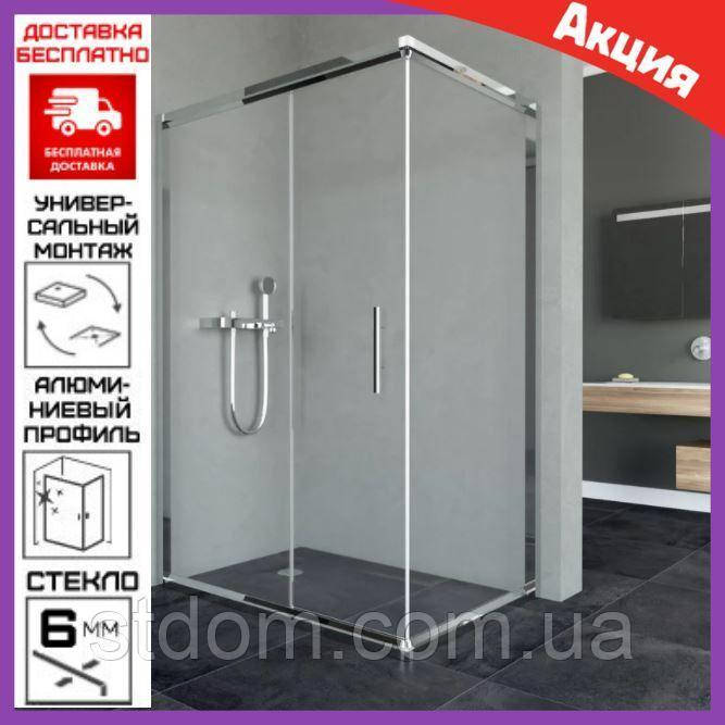 Прямоугольная душевая кабина Veronis Minnesota стеклянная угловая 120x80 см прозрачная без поддона
Прямоугольная душевая кабина Veronis Minnesota стеклянная угловая 120x80 см прозрачная без поддона