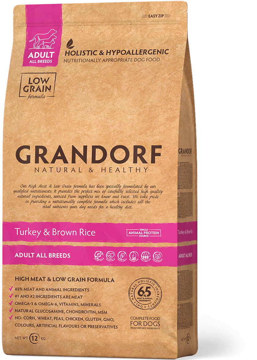 Grandorf Turkey Brown Rice Adult Breeds 12 кг - Грандорф сухой корм для взрослых собак с индейкой и рисом
Grandorf Turkey Brown Rice Adult Breeds 12 кг - Грандорф сухой корм для взрослых собак с индейкой и рисом