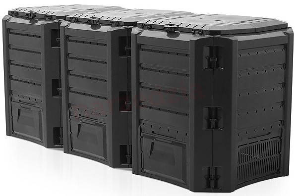 Компостер садовый 1200L Чёрный модульный 1980 x 719 x 826mm 3 сегментный Prosperplast для дачи компостный
Компостер садовый 1200L Чёрный модульный 1980 x 719 x 826mm 3 сегментный Prosperplast для дачи компостный
