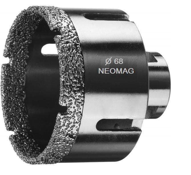 Алмазная коронка по керамограниту NEOMAG (DLT&9plitok) 68 мм вакуумного спекания для УШМ
Алмазная коронка по керамограниту NEOMAG (DLT&9plitok) 68 мм вакуумного спекания для УШМ