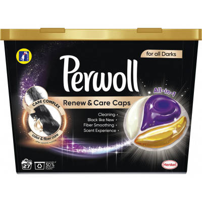 Капсулы для стирки Perwoll All-in-1 для темных и черных вещей 27 шт. (9000101514537), Черный
Капсулы для стирки Perwoll All-in-1 для темных и черных вещей 27 шт. (9000101514537), Черный