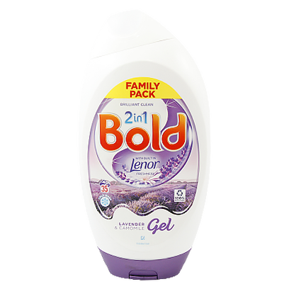Гель для прання Болд лаванда/ромашка Lenor Bold 2in1 gel lavender/kamomile 35p 1,295L (Код : 00-00010454)
Гель для прання Болд лаванда/ромашка Lenor Bold 2in1 gel lavender/kamomile 35p 1,295L (Код : 00-00010454)