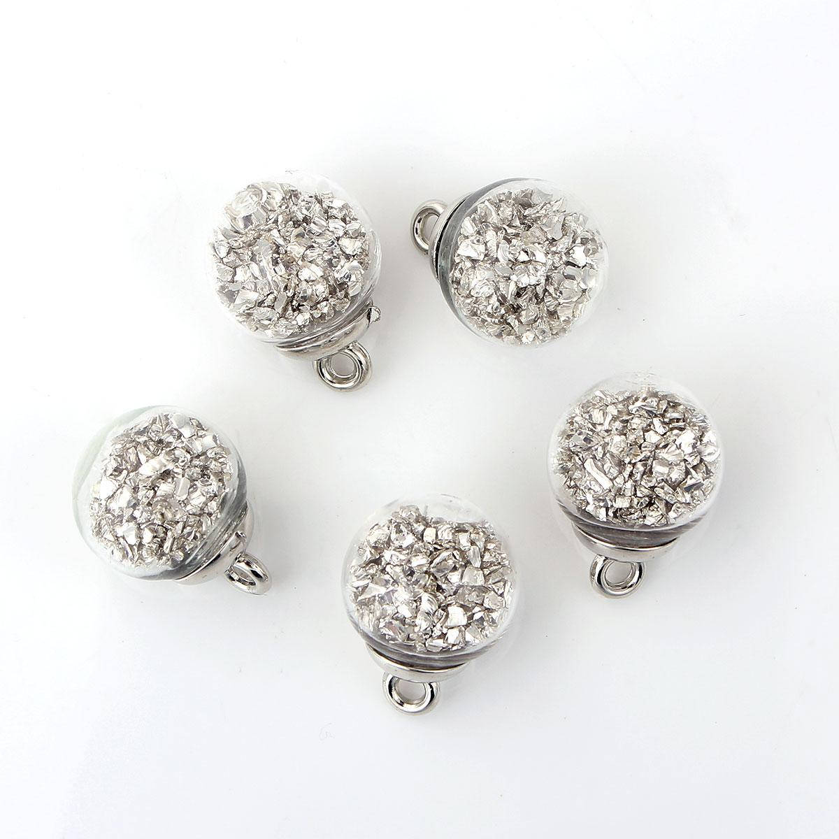 Подвеска стеклянная, Бутылка, Колба, Пузырь, Серебро, 22 мм x 16 мм
Подвеска стеклянная, Бутылка, Колба, Пузырь, Серебро, 22 мм x 16 мм