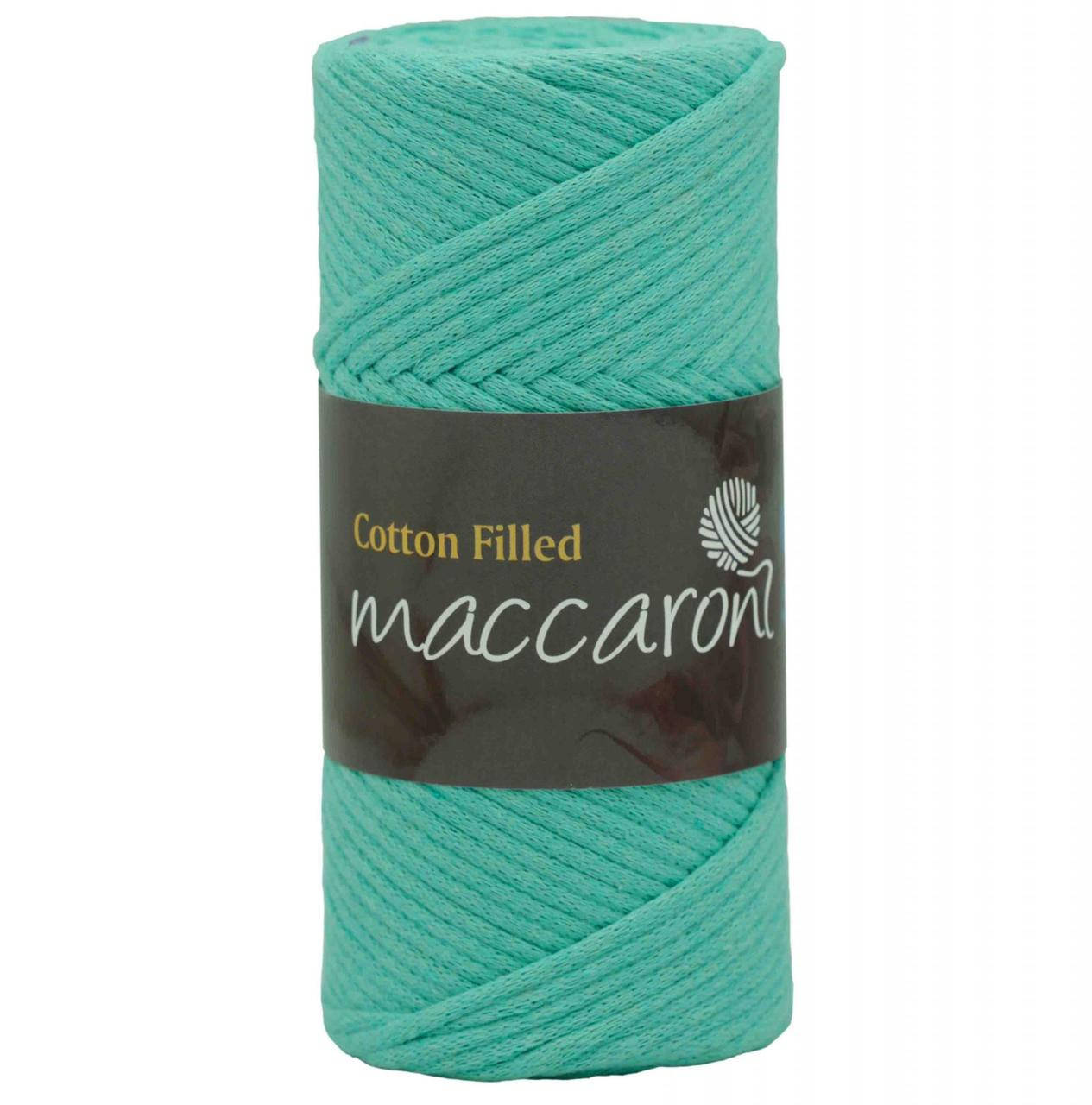 Хлопковый шнур Cotton Filled Maccaroni с сердечником, 3 мм, бирюзовый 
Хлопковый шнур Cotton Filled Maccaroni с сердечником, 3 мм, бирюзовый