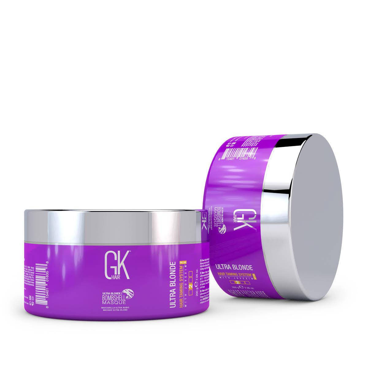 Maска с блонд оттенком для окрашенных волос GKhair (Global Keratin) Ultra Blonde Bombshell Маsquе
Maска с блонд оттенком для окрашенных волос GKhair (Global Keratin) Ultra Blonde Bombshell Маsquе