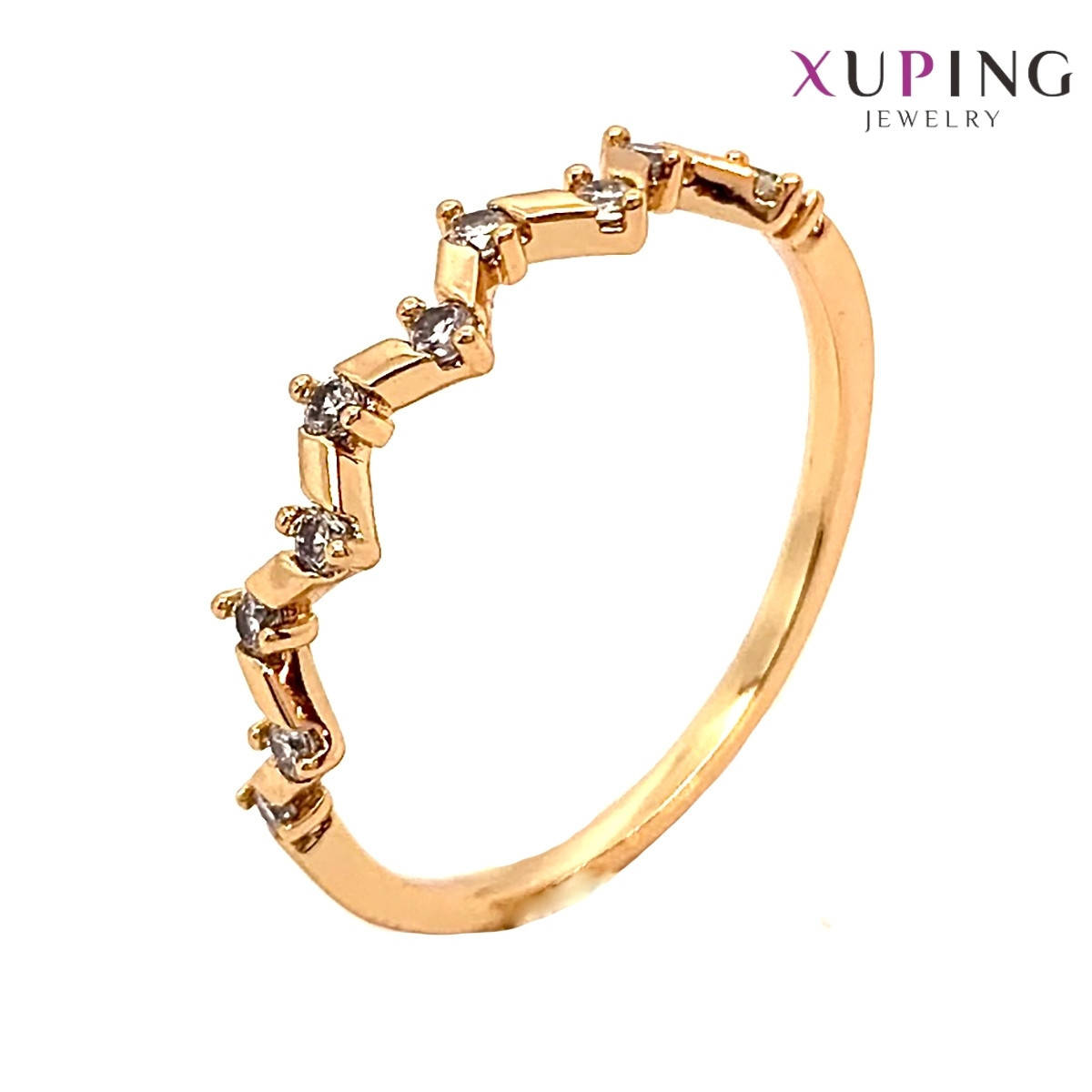 Кольцо Xuping, белые фианиты (куб. цирконий), ширина 4 мм, вес 2 г, позолота 18K, ХР01381 (18)
Кольцо Xuping, белые фианиты (куб. цирконий), ширина 4 мм, вес 2 г, позолота 18K, ХР01381 (18)