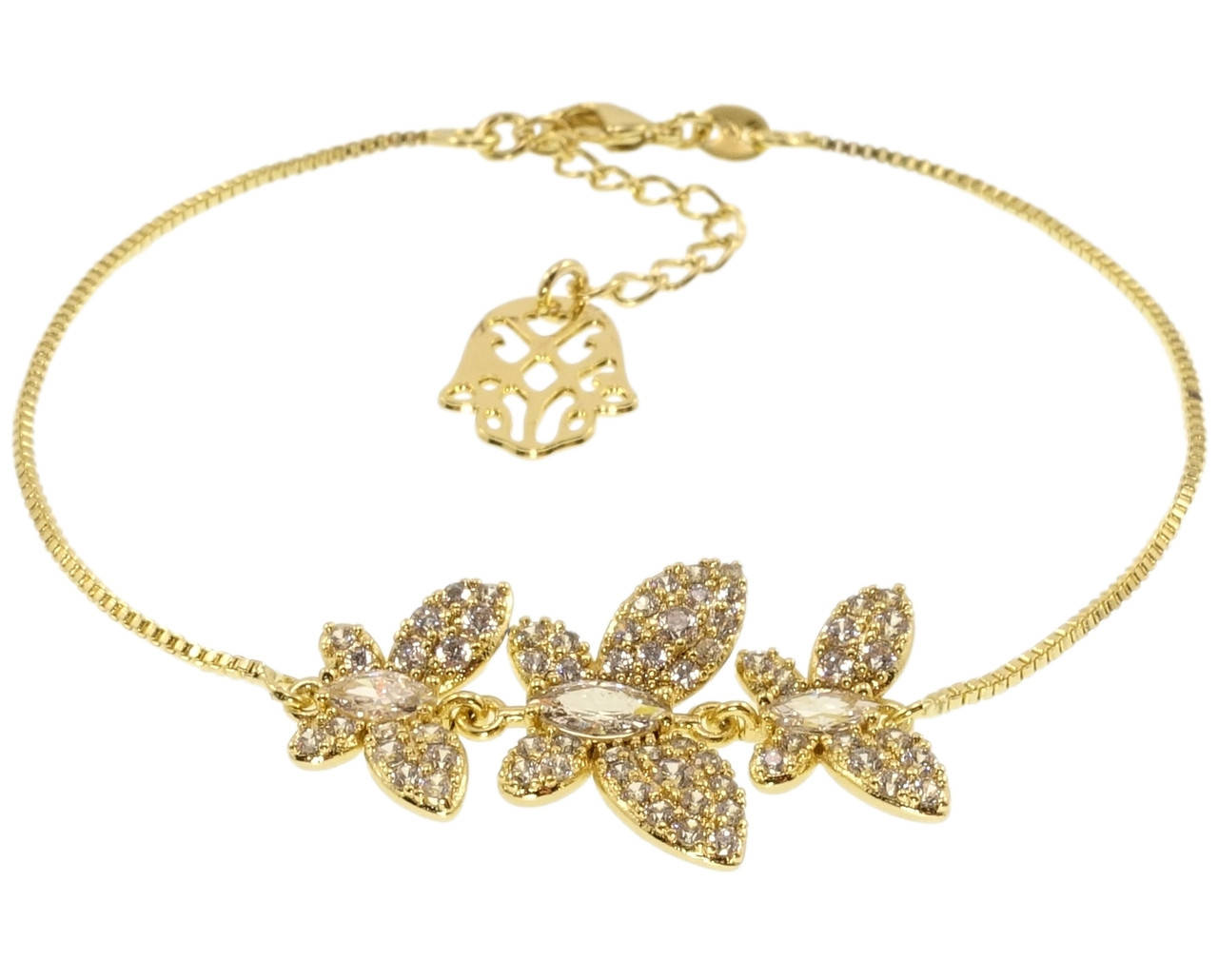 Браслеты Xuping JEAN GOUJON Позолота 14K "Кристальные бабочки" длина с доп.цепочкой 17,5-20,5х1мм
Браслеты Xuping JEAN GOUJON Позолота 14K "Кристальные бабочки" длина с доп.цепочкой 17,5-20,5х1мм