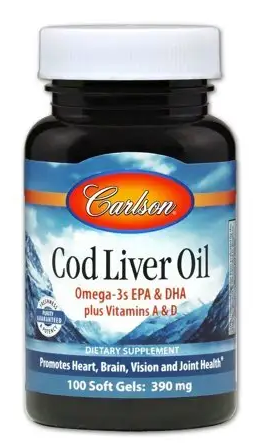 Норвежский жир из печени трески, Cod Liver Oil, Carlson Labs, 100 мини гелевых капсул 
Норвежский жир из печени трески, Cod Liver Oil, Carlson Labs, 100 мини гелевых капсул
