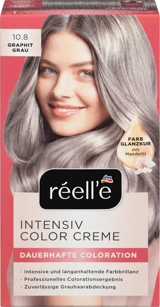 Интенсивная крем-краска для волос réell‘e Intensiv Color Creme Graphit Grau 10.8 (графитовый серый)
Интенсивная крем-краска для волос réell‘e Intensiv Color Creme Graphit Grau 10.8 (графитовый серый)
