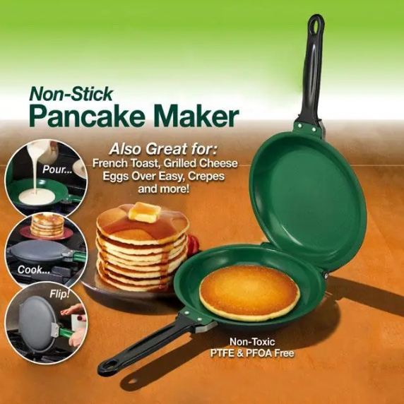 Двусторонняя сковорода для блинов и панкейков Ceramic Non Stick Pancake Maker блинная
Двусторонняя сковорода для блинов и панкейков Ceramic Non Stick Pancake Maker блинная
