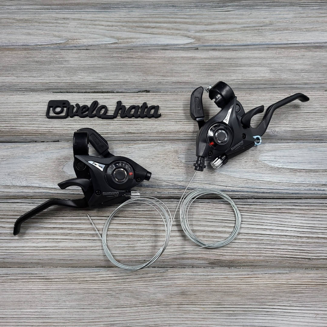 Манетки моноблоки Shimano 3х7 пара переключателей для велосипеда (Комплект переключателей шимано 3х7)
Манетки моноблоки Shimano 3х7 пара переключателей для велосипеда (Комплект переключателей шимано 3х7)
