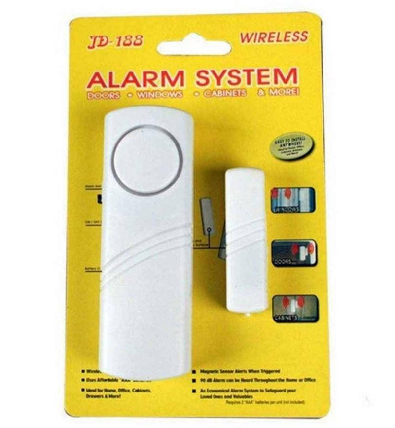 Беспроводная сигнализация для окон и дверей JD-188 с магнитным датчиком на разрыв Мини сигнализация 
Беспроводная сигнализация для окон и дверей JD-188 с магнитным датчиком на разрыв Мини сигнализация