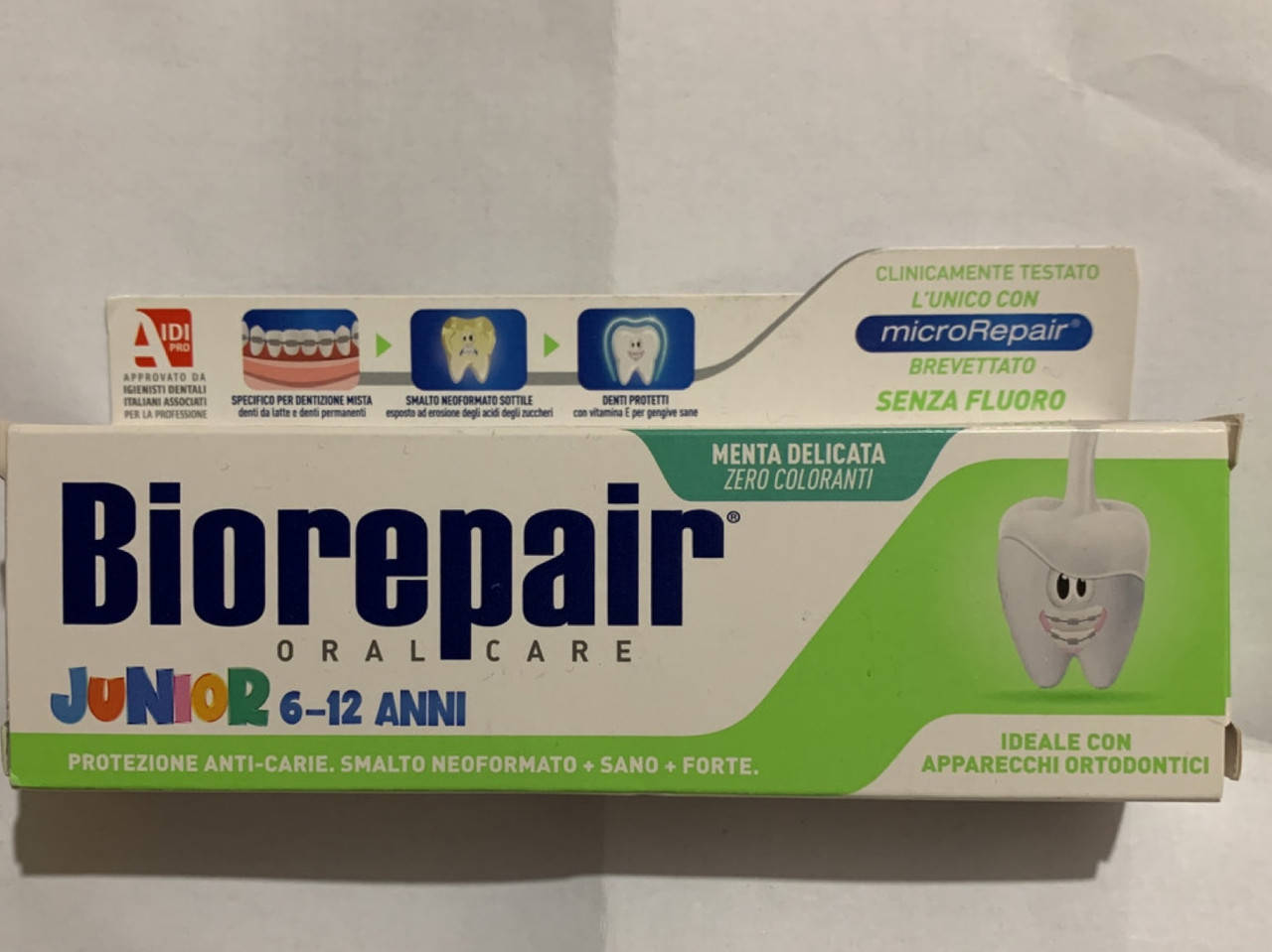 Зубная паста BioRepair Junior (6-12) 75мл
Зубная паста BioRepair Junior (6-12) 75мл