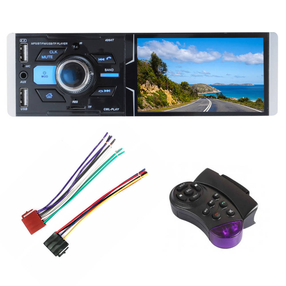 Автомагнитола MP5-4064T с сенсорным экраном 4,1 дюйма,1080P,USB порт,Bluetooth,Eвро разъем, 00000058957
Автомагнитола MP5-4064T с сенсорным экраном 4,1 дюйма,1080P,USB порт,Bluetooth,Eвро разъем, 00000058957