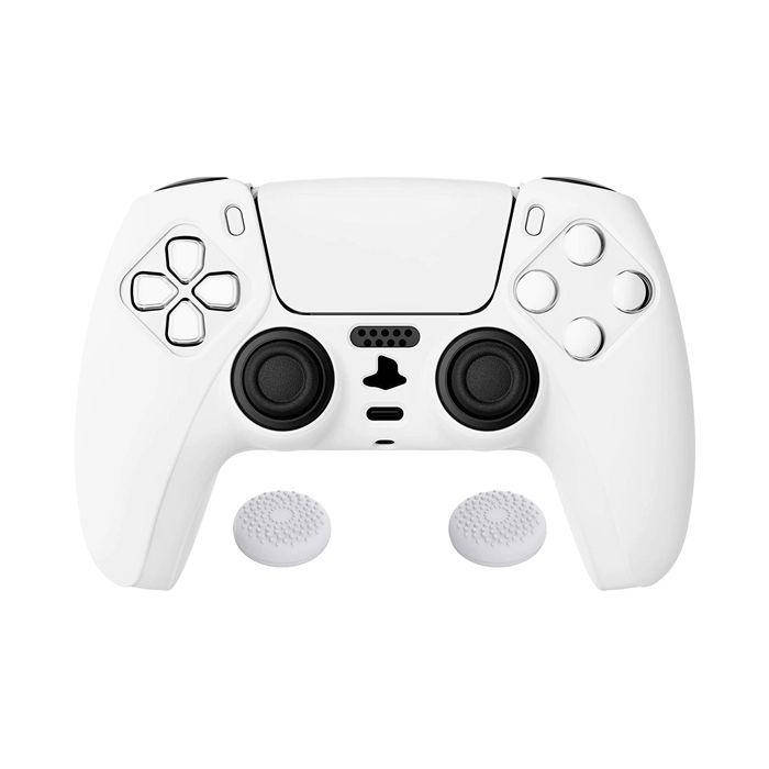 Силиконовый чехол для джойстика Sony PlayStation PS5 Type 6 White + накладки на аналоговые стики
Силиконовый чехол для джойстика Sony PlayStation PS5 Type 6 White + накладки на аналоговые стики