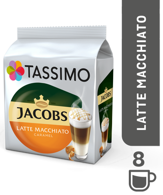 Кофе в капсулах Tassimo Jacobs Latte Macchiato Caramel 16 капсул (8 порц) Германия Тассимо
Кофе в капсулах Tassimo Jacobs Latte Macchiato Caramel 16 капсул (8 порц) Германия Тассимо