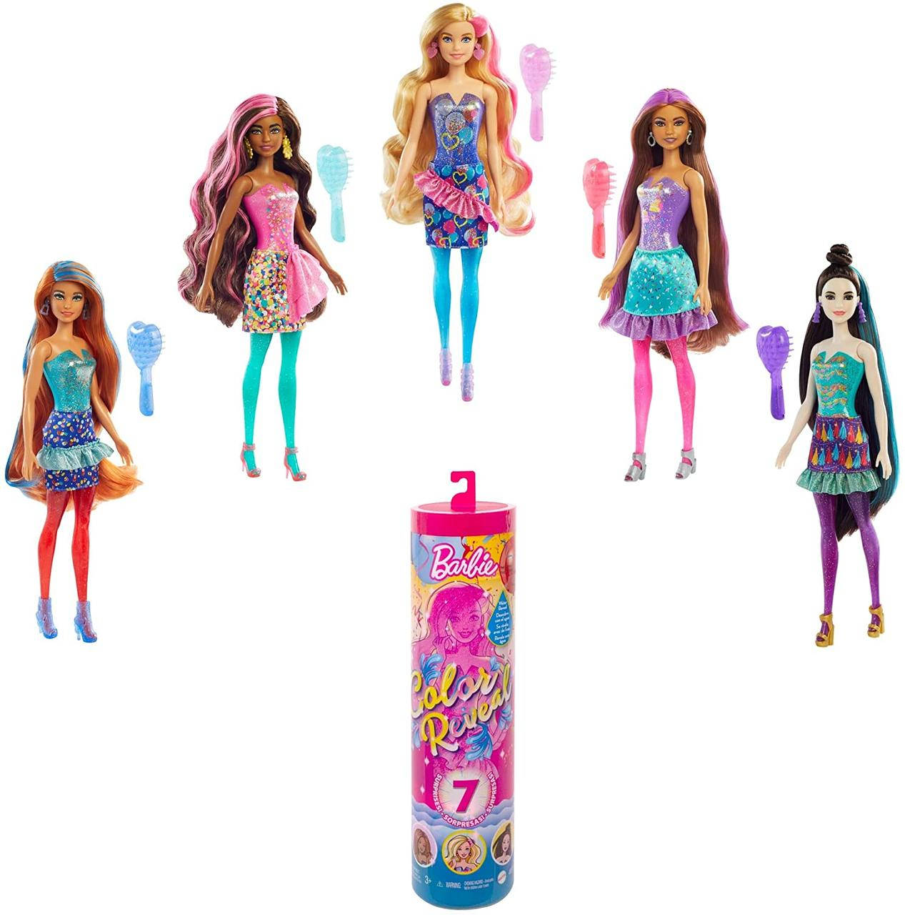 Игровой набор Барби Цветное перевоплощение серии Вечеринка Barbie Color Reveal Doll GTR96
Игровой набор Барби Цветное перевоплощение серии Вечеринка Barbie Color Reveal Doll GTR96
