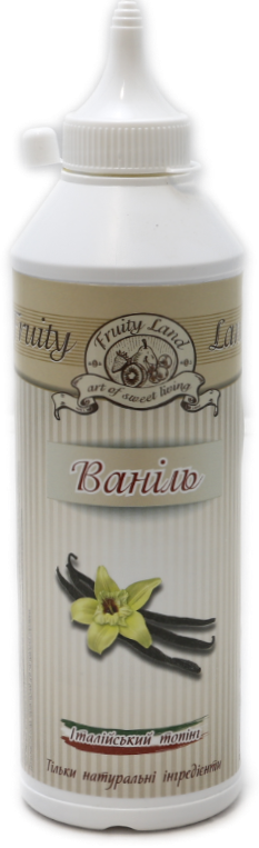 Ваніль топінг Frutiy Land,0,6кг 
Ваніль топінг Frutiy Land,0,6кг