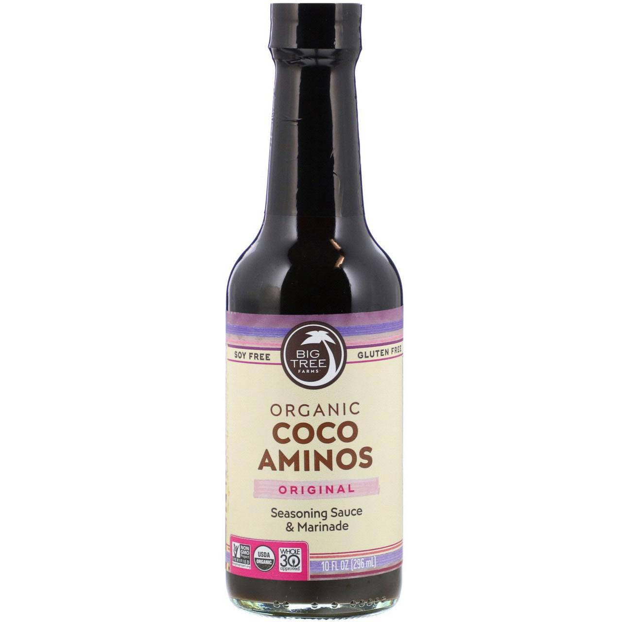 Big Tree Farms, Organic Coco Aminos, Seasoning Sauce & Marinade, Original, 10 fl oz (296 ml), официальный
Big Tree Farms, Organic Coco Aminos, Seasoning Sauce & Marinade, Original, 10 fl oz (296 ml), официальный