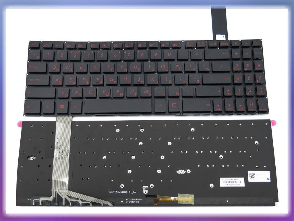 Клавиатура для ASUS FX570UD, FX570Z, FX570ZD, FX570U, X570U, X570UD, X570ZD, X570D, K570U, K570UD, K570Z,, Черный
Клавиатура для ASUS FX570UD, FX570Z, FX570ZD, FX570U, X570U, X570UD, X570ZD, X570D, K570U, K570UD, K570Z,, Черный