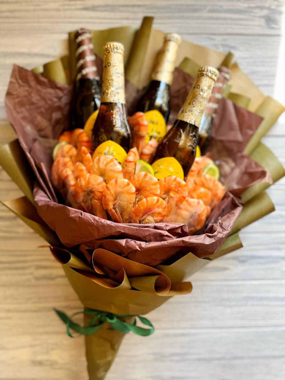 Мужской букет из креветок №80
Мужской букет из креветок №80