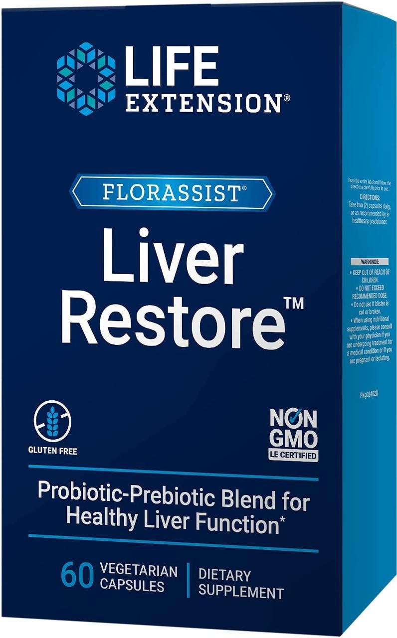 Life Extension Florassist Liver Restore / Смесь пробиотиков и пребиотиков для здоровья печени 60 капсул
Life Extension Florassist Liver Restore / Смесь пробиотиков и пребиотиков для здоровья печени 60 капсул