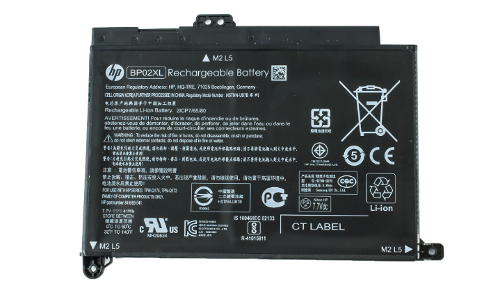 Оригинал аккумуляторная батарея для ноутбука HP Pavilion 15-AW 15-AU - BP02XL (7.7V 5150mAh 41Wh), Черный
Оригинал аккумуляторная батарея для ноутбука HP Pavilion 15-AW 15-AU - BP02XL (7.7V 5150mAh 41Wh), Черный
