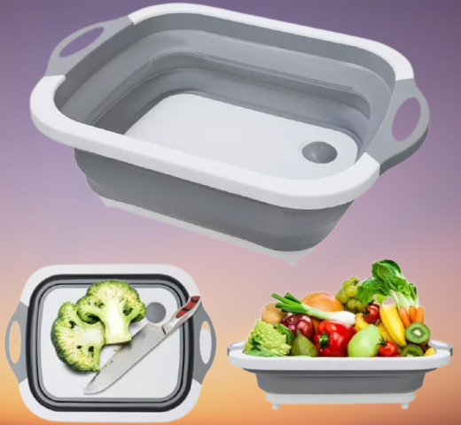 Складная разделочная доска - миска 2 в 1 Кладовка, Белый 
Складная разделочная доска - миска 2 в 1 Кладовка, Белый