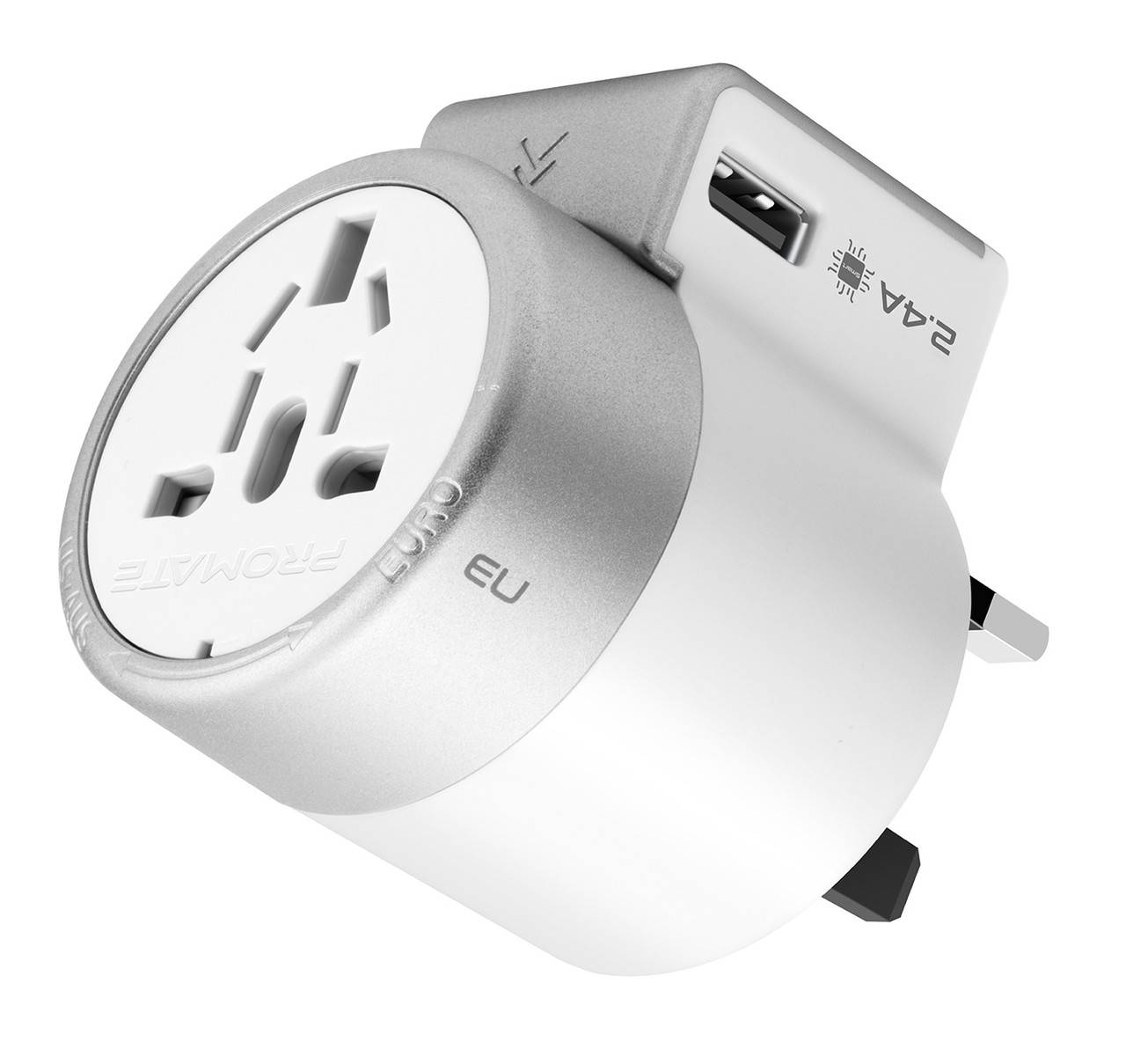 Переходник сетевой Promate Twist EU/US/UK/AU to EU/US/UK/AU+2xUSB 12 Вт White, Белый
Переходник сетевой Promate Twist EU/US/UK/AU to EU/US/UK/AU+2xUSB 12 Вт White, Белый