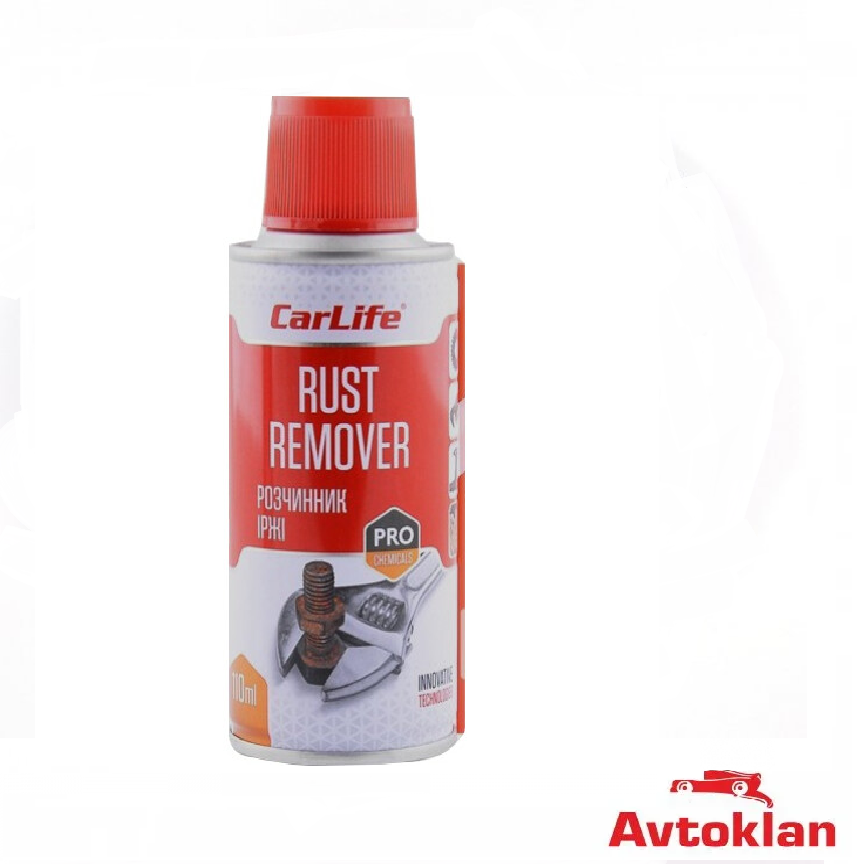 Растворитель ржавчины (жидкий ключ) 110 мл CarLife RUST REMOVER (CF111) Проникающая смазка (спрей)
Растворитель ржавчины (жидкий ключ) 110 мл CarLife RUST REMOVER (CF111) Проникающая смазка (спрей)