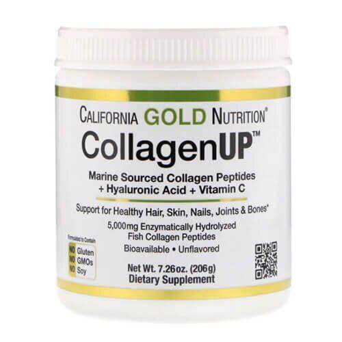 Коллаген с добавлением гиалуроновой кислоты и витамина С, California Gold Nutrition Collagenup 5000 206 грамм
Коллаген с добавлением гиалуроновой кислоты и витамина С, California Gold Nutrition Collagenup 5000 206 грамм