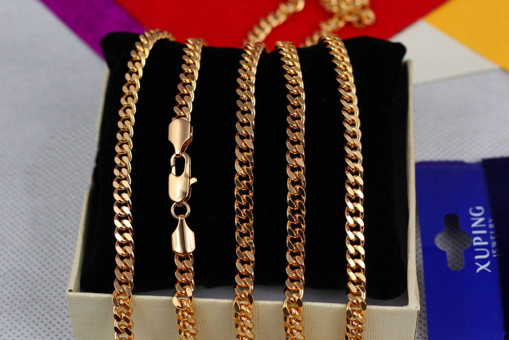 Цепь Xuping Jewelry 70 см 5 мм золотистая 
Цепь Xuping Jewelry 70 см 5 мм золотистая