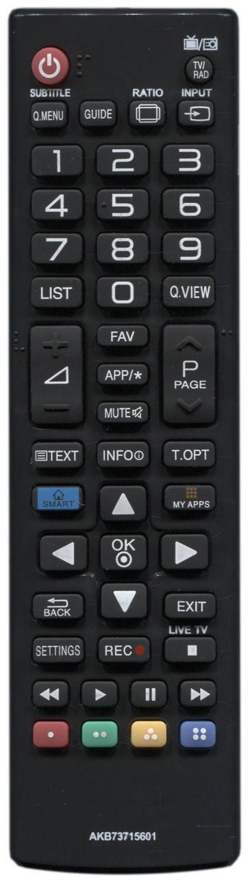 Пульт для телевизора LG AKB73715601
Пульт для телевизора LG AKB73715601