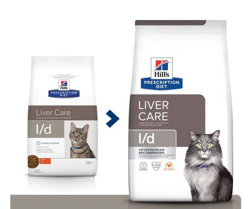 Hills Prescription Diet Feline l/d Chicken (Хиллс ПД Филайн л/д Курица) для котов для печени, при липидозе
Hills Prescription Diet Feline l/d Chicken (Хиллс ПД Филайн л/д Курица) для котов для печени, при липидозе