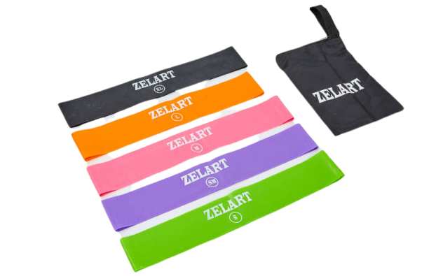 Фитнес-резинки эспандеры ZELART Mini Bands 600x50 мм набор 5 шт. (толщина: 0,4мм, 0,6мм, 0,8мм,1мм, 1,2м)
Фитнес-резинки эспандеры ZELART Mini Bands 600x50 мм набор 5 шт. (толщина: 0,4мм, 0,6мм, 0,8мм,1мм, 1,2м)