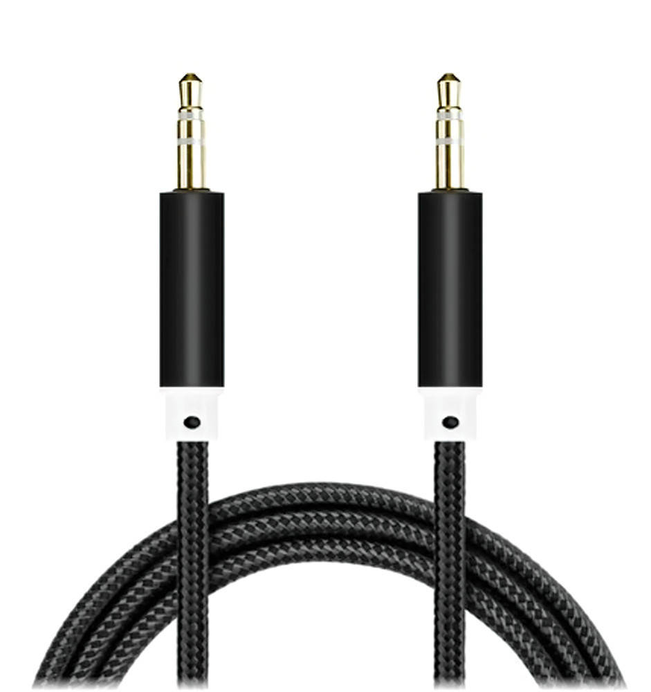 AUX кабель Черный с белым 95 см, mini jack 3.5 мм - mini jack 3.5 мм | провод аукс в машину (KT)
AUX кабель Черный с белым 95 см, mini jack 3.5 мм - mini jack 3.5 мм | провод аукс в машину (KT)