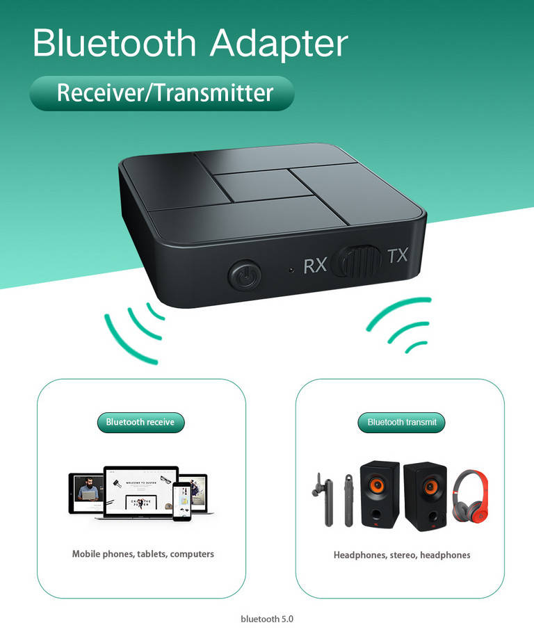Bluetooth 5.0 приемник передатчик ресивер Rx Tx 3.5 мм AUX mini Jack питание Li-ion - USB
Bluetooth 5.0 приемник передатчик ресивер Rx Tx 3.5 мм AUX mini Jack питание Li-ion - USB