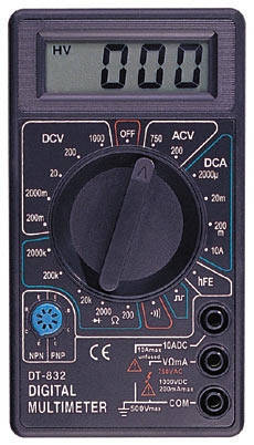 Цифровой тестер DT-832, Электрический мультиметр, амперметр, Тестер вольтметр, Измерение тока, напряжения,
Цифровой тестер DT-832, Электрический мультиметр, амперметр, Тестер вольтметр, Измерение тока, напряжения,
