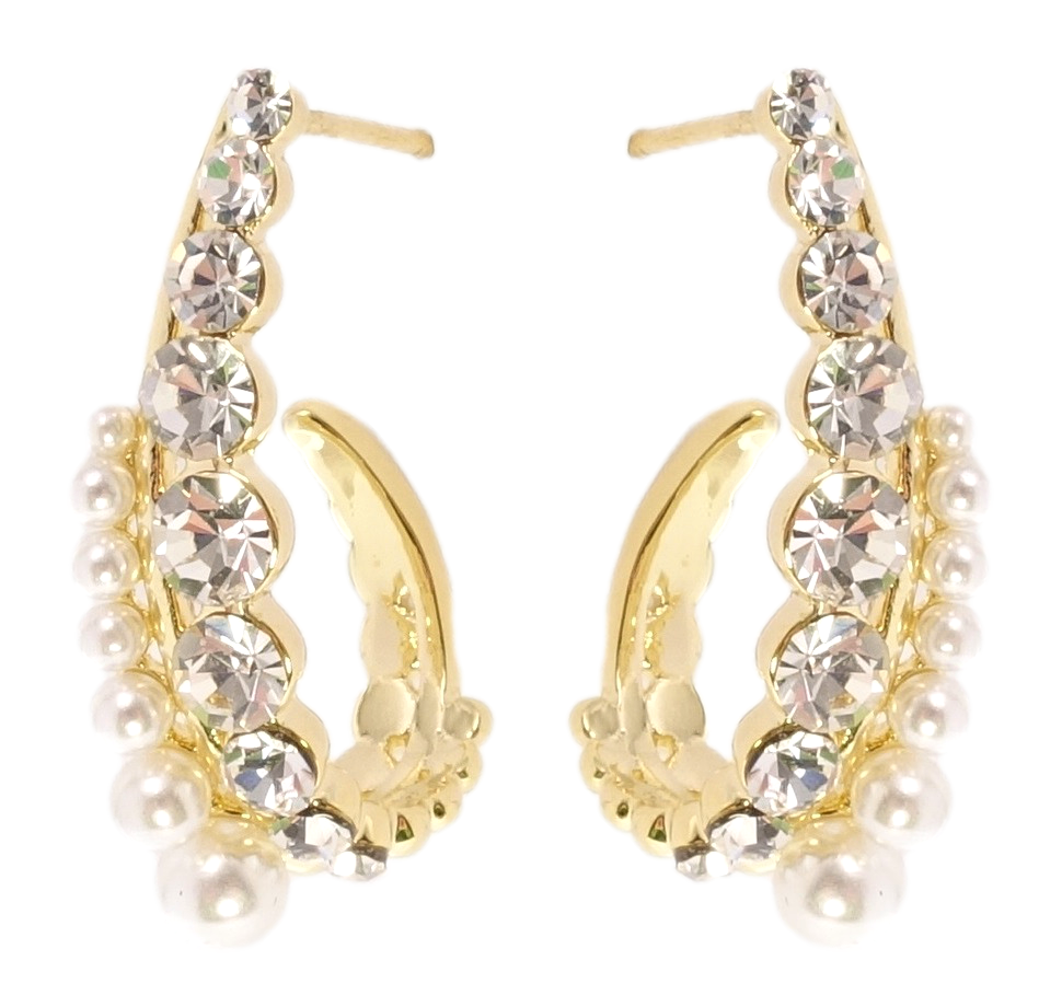 Серьги Xuping JEAN GOUJON Позолота 14K игла серебро 925 гвоздики (пусеты) "Дуги с кристаллами и жемчугом"
Серьги Xuping JEAN GOUJON Позолота 14K игла серебро 925 гвоздики (пусеты) "Дуги с кристаллами и жемчугом"