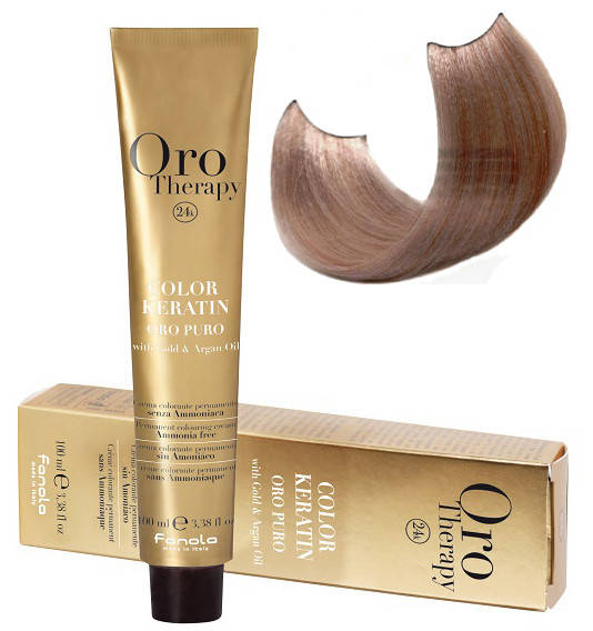 Безаммиачная крем-краска для волос Fanola Oro Therapy Extra №10/13 Blonde platinum biege extra 100 мл
Безаммиачная крем-краска для волос Fanola Oro Therapy Extra №10/13 Blonde platinum biege extra 100 мл
