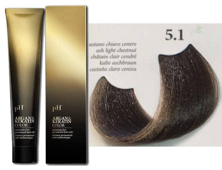 Краска для волос с арганом и кератином 5.1 светло-коричневый пепельный pH laboratories pH Argan&Keratin, 100
Краска для волос с арганом и кератином 5.1 светло-коричневый пепельный pH laboratories pH Argan&Keratin, 100