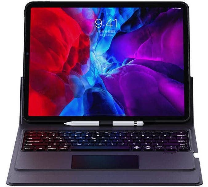 Чехол-клавиатура книжка USAMS US-BH686 Smart Touch для iPad Pro 2020 12.9 Bluetooth черный 
Чехол-клавиатура книжка USAMS US-BH686 Smart Touch для iPad Pro 2020 12.9 Bluetooth черный