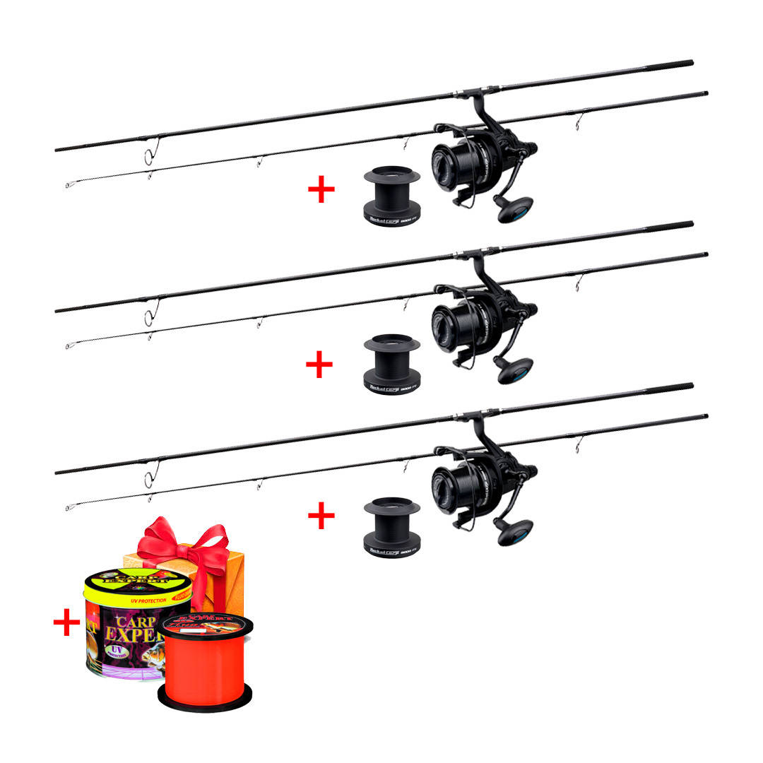 Карповый набор: Удилища Carp Pro D-Carp + Катушки Flagman Rocket Carp 9000 + 1000м лески в ПОДАРОК
Карповый набор: Удилища Carp Pro D-Carp + Катушки Flagman Rocket Carp 9000 + 1000м лески в ПОДАРОК