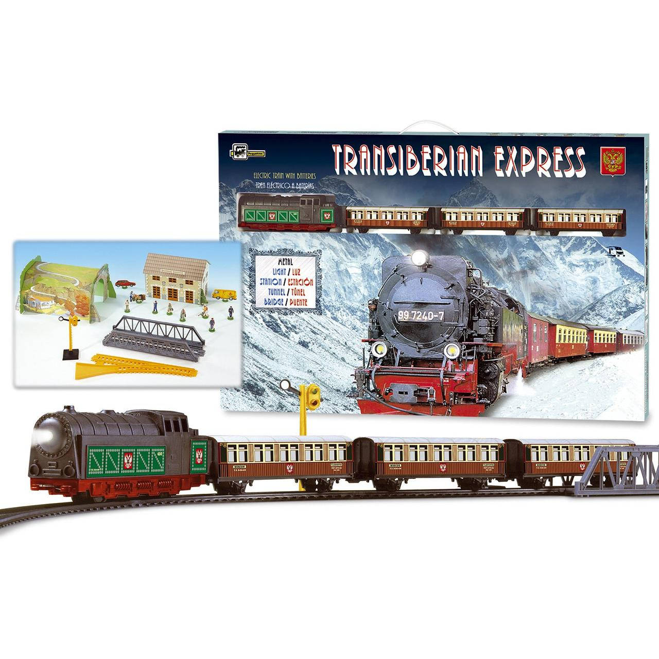 Железная дорога транссибирский экспресс 490см PEQUETREN (металл) со светом (Испания)
Железная дорога транссибирский экспресс 490см PEQUETREN (металл) со светом (Испания)