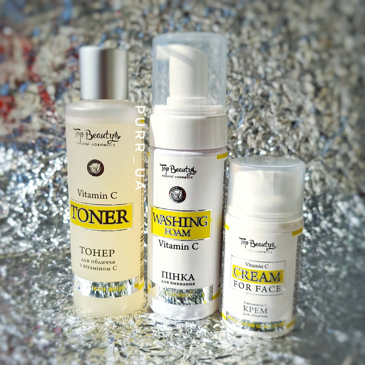 Набор для ухода за лицом с витамином С Top Beauty (пенка, тонер и крем) на натуральных компонентах
Набор для ухода за лицом с витамином С Top Beauty (пенка, тонер и крем) на натуральных компонентах