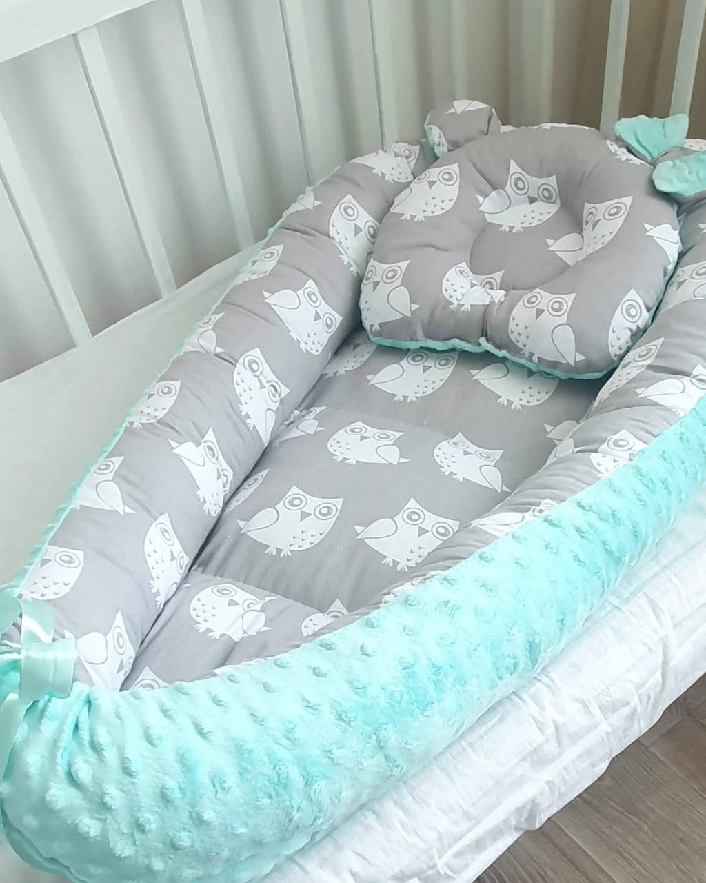 Кокон-гнездышко "Совы" + ортопедическая подушка
Кокон-гнездышко "Совы" + ортопедическая подушка