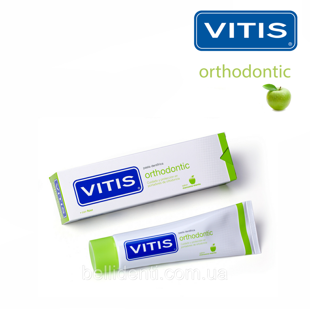 VITIS ORTHODONTIC зубная паста для ухода за полостью рта при ортодонтическом лечении, 100 мл
VITIS ORTHODONTIC зубная паста для ухода за полостью рта при ортодонтическом лечении, 100 мл