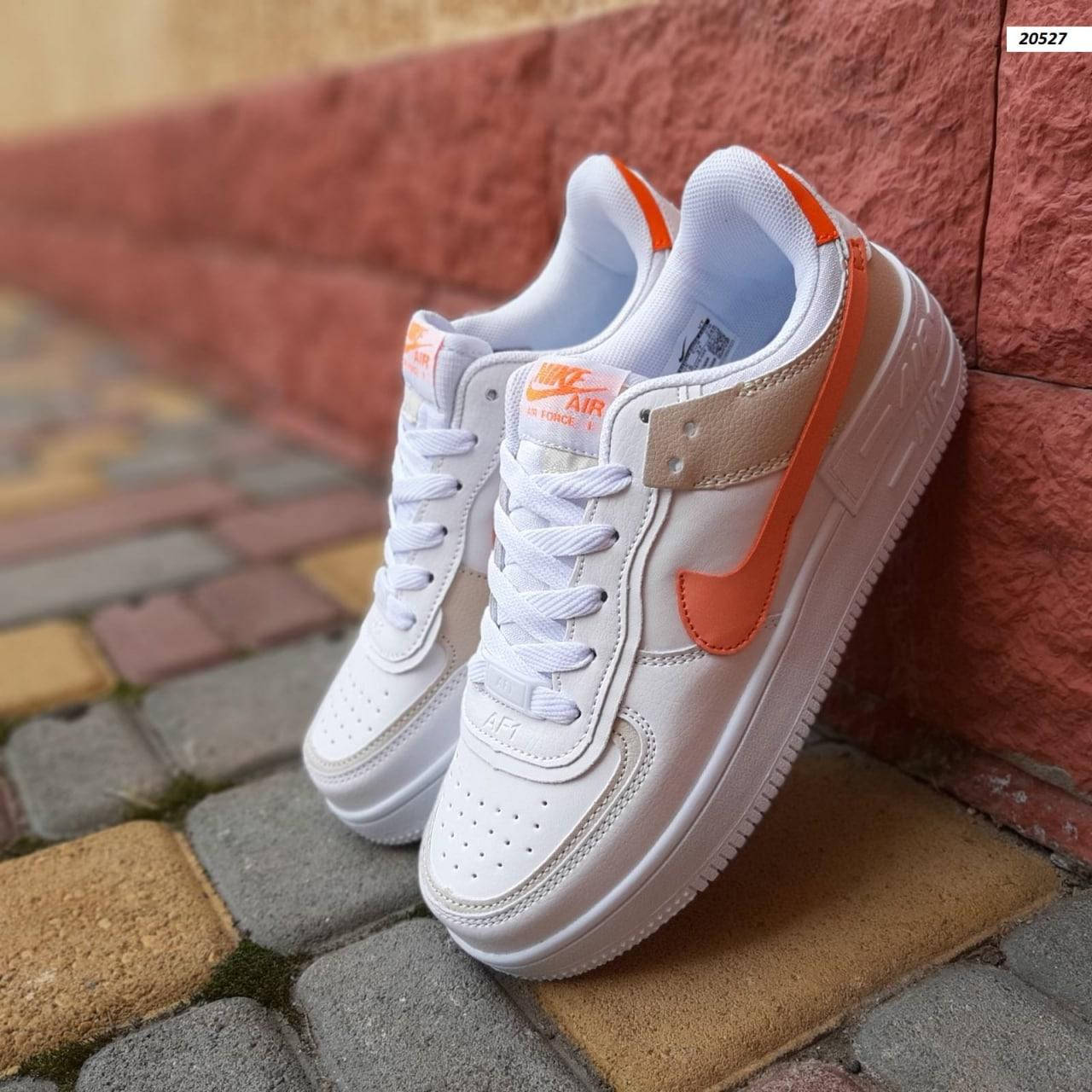 Женские кроссовки Nike Air Force Shadow кожаные, найк аир форс белые с оранжевым, найк эир форс, найки, форсы 37, Белый
Женские кроссовки Nike Air Force Shadow кожаные, найк аир форс белые с оранжевым, найк эир форс, найки, форсы 37, Белый
