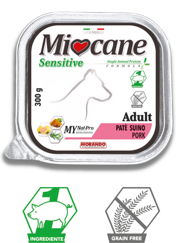 Монопротеиновые беззерновые консервы для собак Morando MioCane Sensitive Monoprotein, прошутто 300 g
Монопротеиновые беззерновые консервы для собак Morando MioCane Sensitive Monoprotein, прошутто 300 g