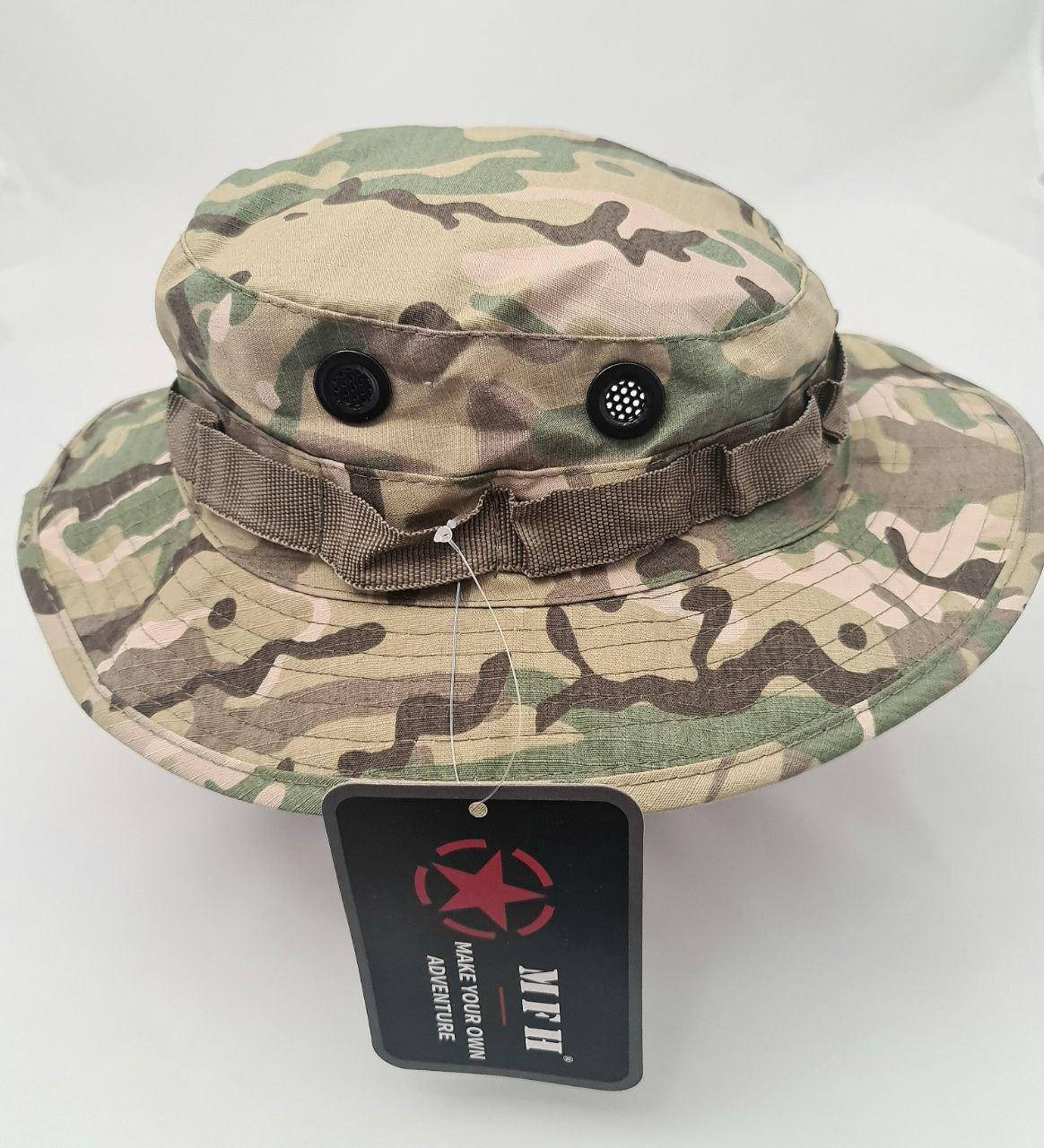 Тактическая панама MFH (Germany) MULTICAM / MOLLE SYSTEM, розмер XL (58-60) 100% хлопок
Тактическая панама MFH (Germany) MULTICAM / MOLLE SYSTEM, розмер XL (58-60) 100% хлопок